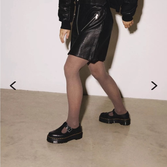 Dr. Martens Bethan polished smooth leather platform shoes size 7 - Picture 4 of 8